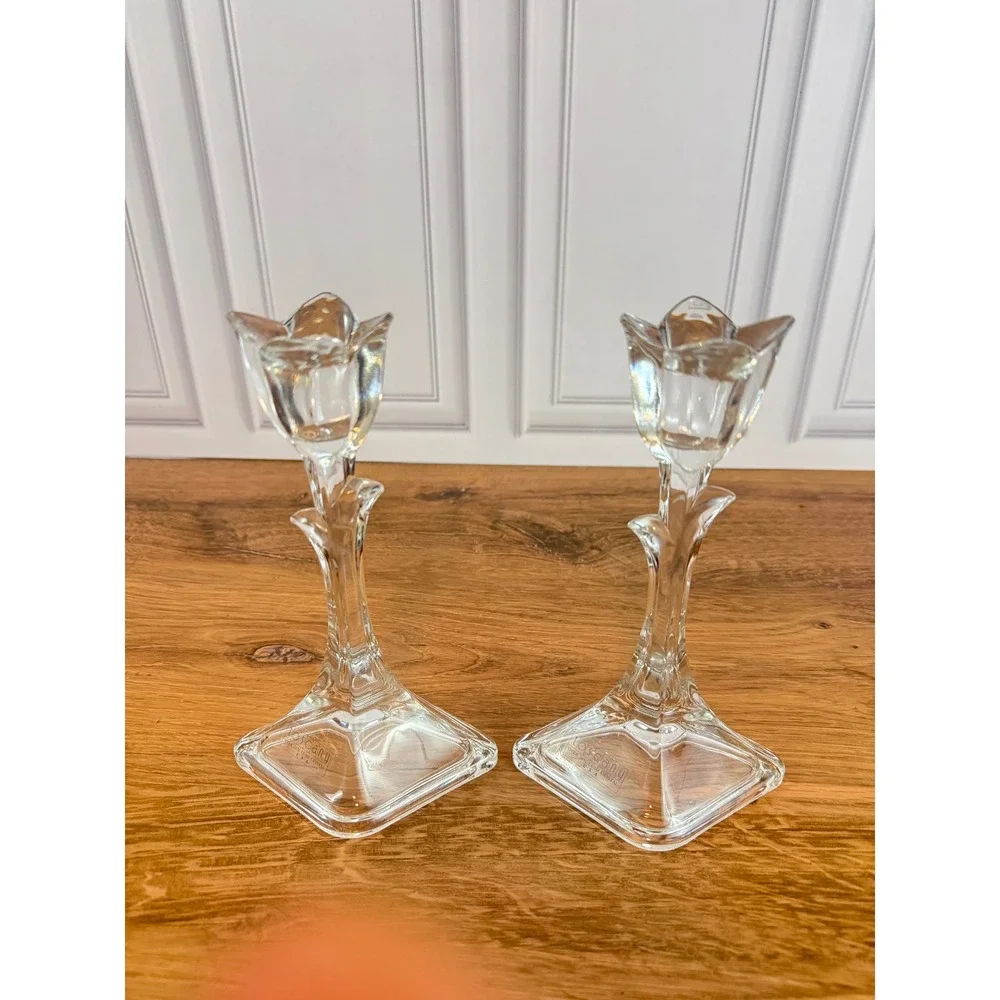 Vintage Pair Crystal‎ Tulip 8